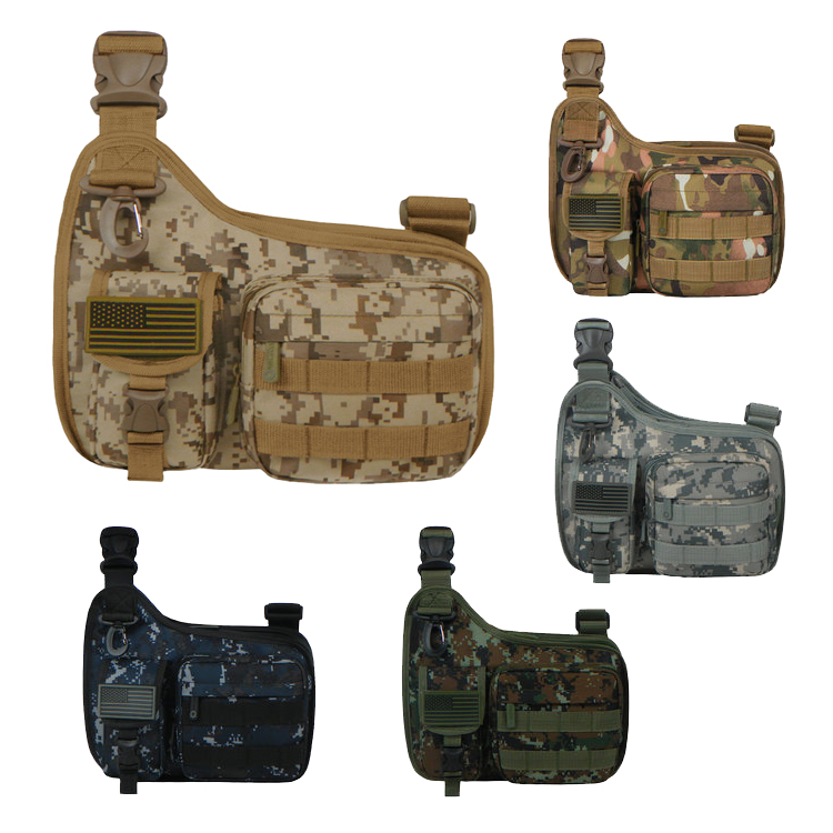 TACTICAL SLING/SHOULDER BAG WITH GUN HOLSTER (CAMO)