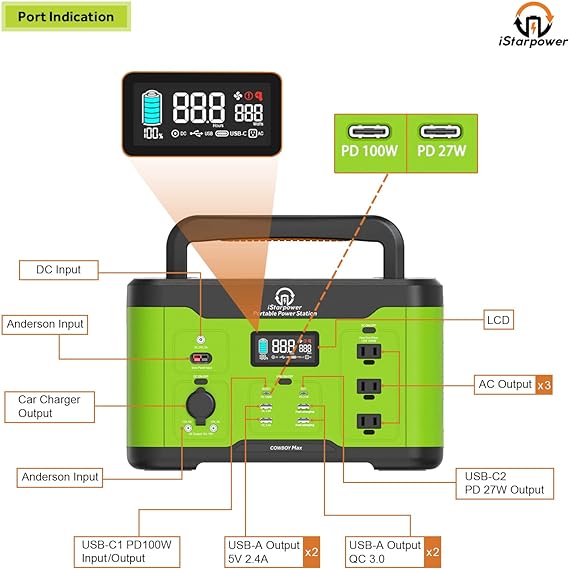 iStarpower 1000W Portable Power Station