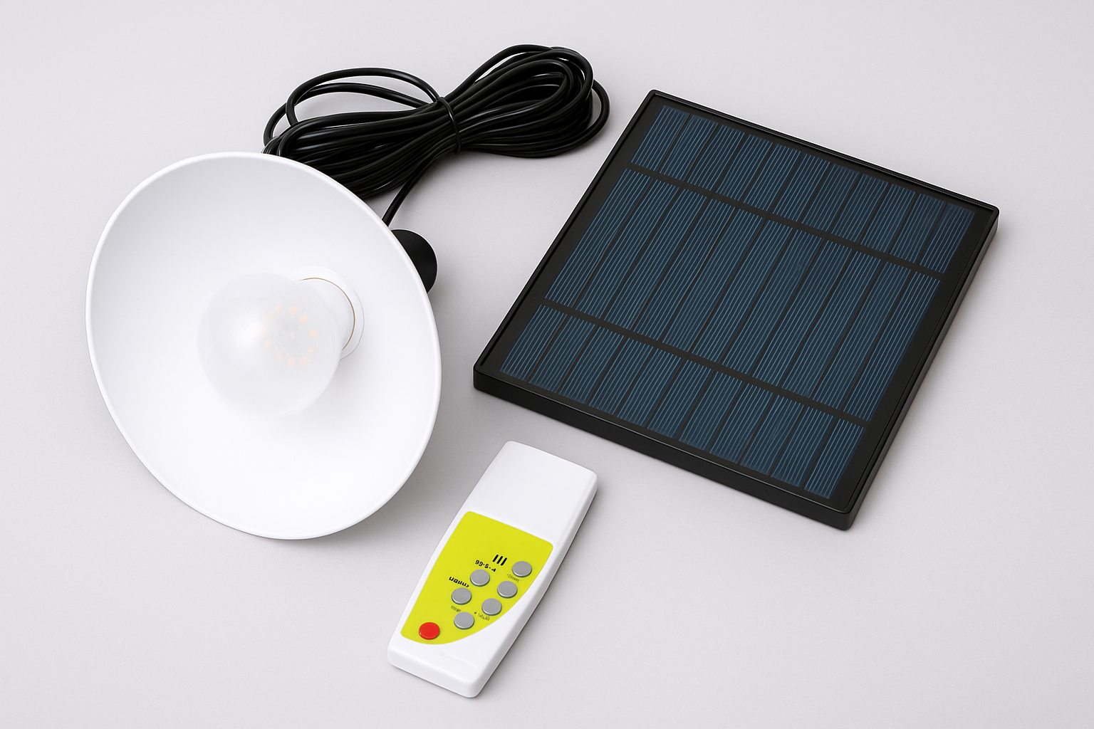 Solar Lamp w/Solar Panel