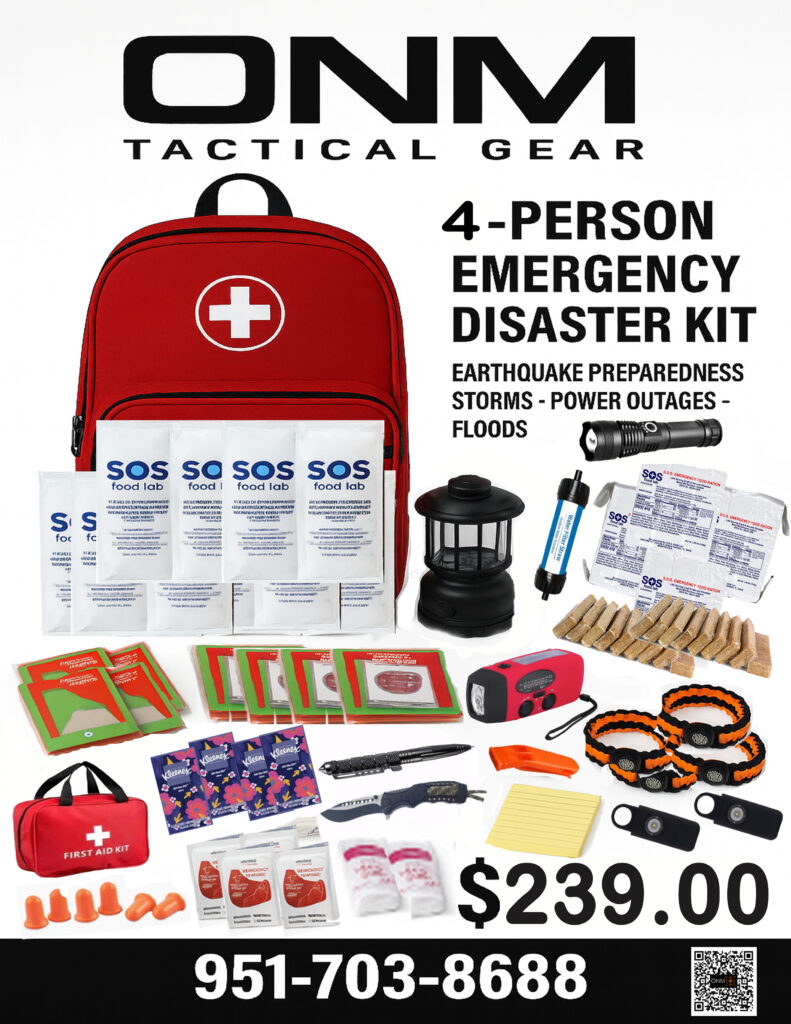 ONM 4 PERSON EMERGENCY DISASTER KIT